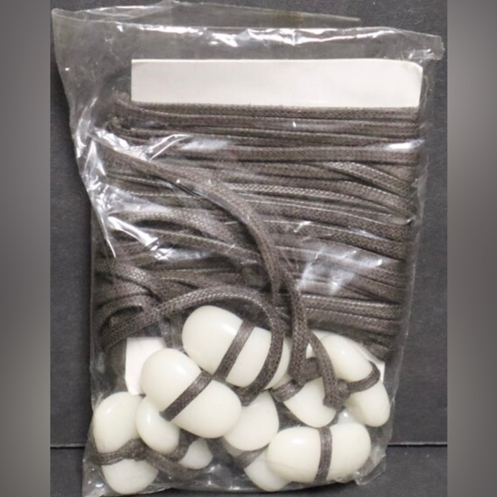 10 White Stone Necklaces with Leather New in Package